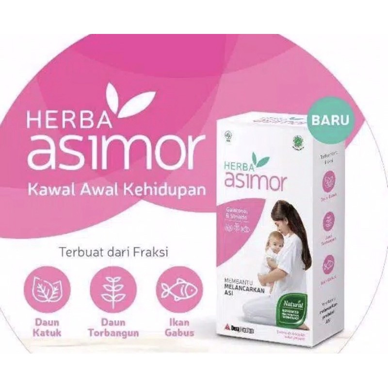 Herba asimor 30 tablet ( asi booster membantu melancarkan asi )