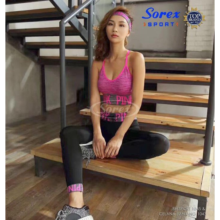 Grosir Baju Senam Set - Setelan Sport Bh Dan Legging Sorex 1045 1043 Best Quality