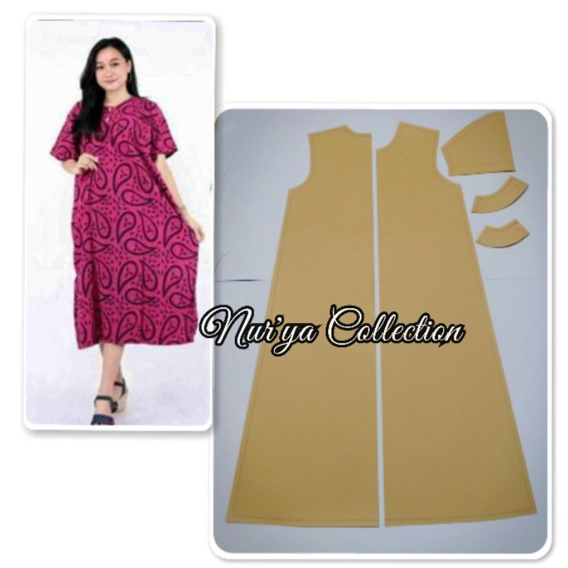 pola Daster lengan pendek