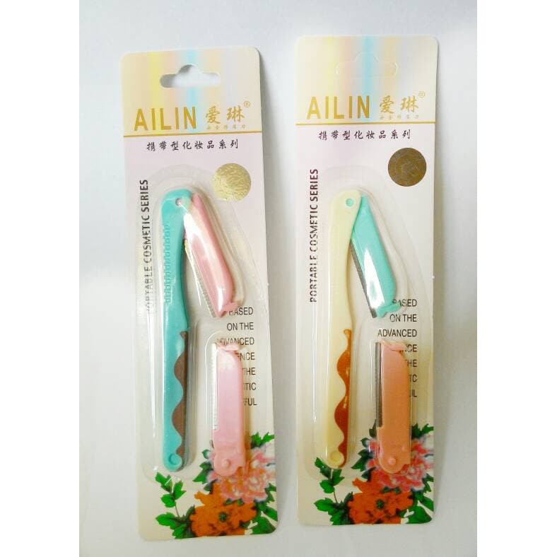 Ailin Pisau Cukur Bulu Alis / Eyebrow Kit Razor Pembersih Bulu Alis