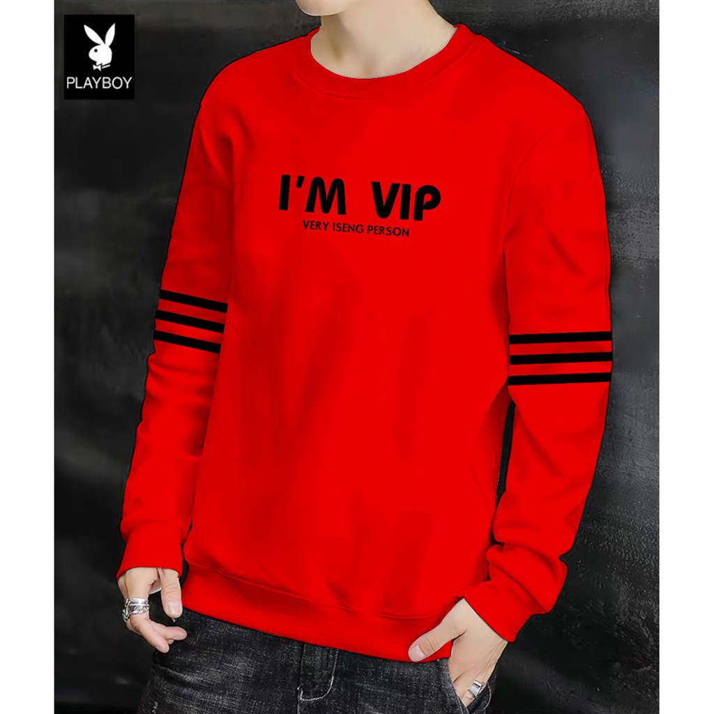 Sweater Pria / Baju Pria / Sweter Diskon / Sweater IM VIP (Very Iseng Person)