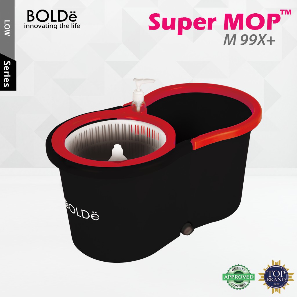 BOLDe Super Mop M99X Alat Pel Lantai BONUS Refill Kain Pel Microfiber