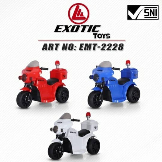 Exotic Motor Accu EMT2228 - Motor Mainan Anak Roda Tiga