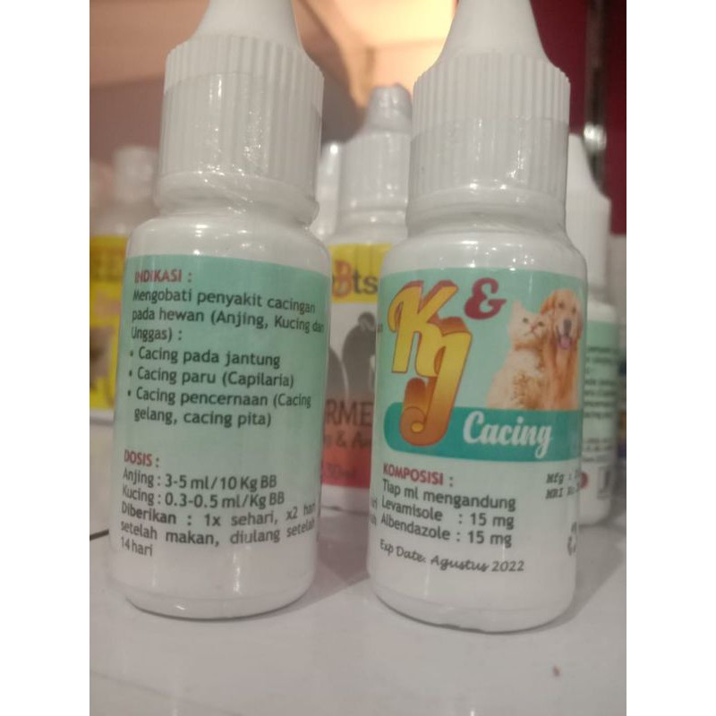 Obat Tetes Cacing Untuk Kucing dan Dog KJ 10ml murah