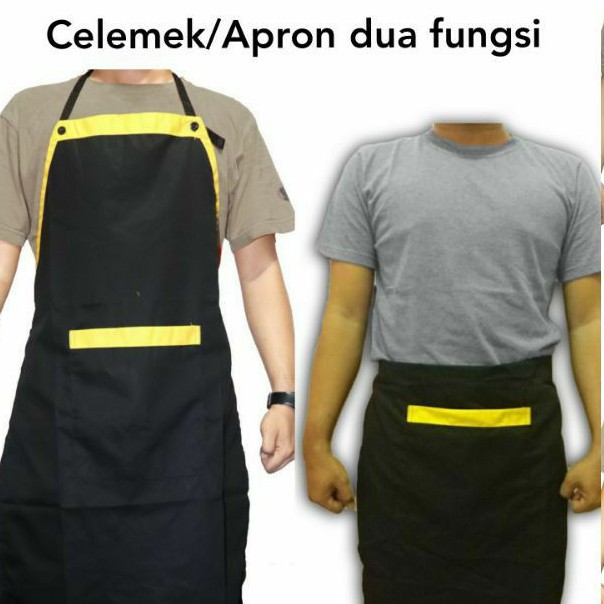 Celemek Apron Masak kafe restoran catering koki barista barber