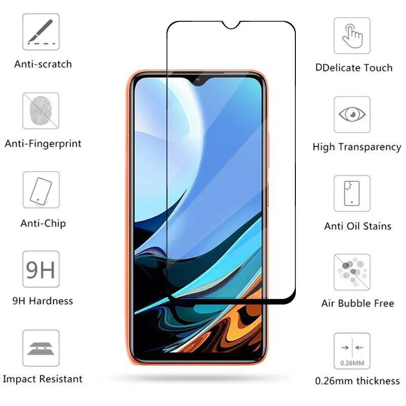 XIAOMI REDMI A1 10A 10C 10 9 9A 9C 9T Mi 10T PRO Mi 11T Mi 11 Lite Tempered Glass Full Cover 9D