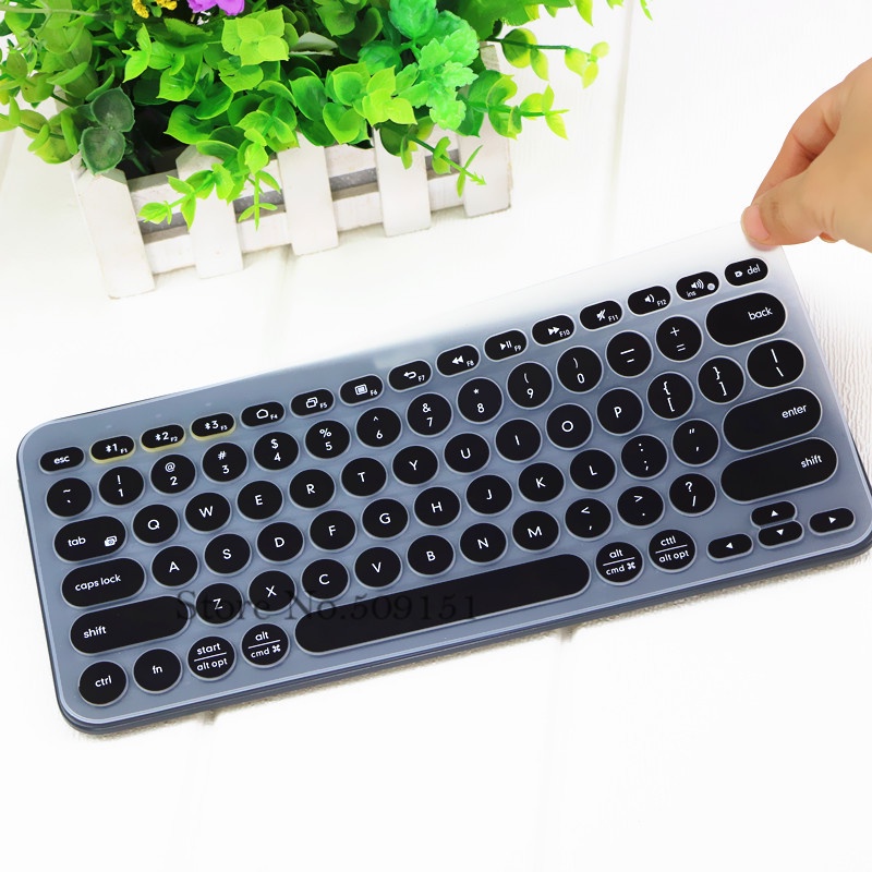 Cover Pelindung Keyboard Wireless Bluetooth Logitech K380 Bahan Silikon Tahan Air