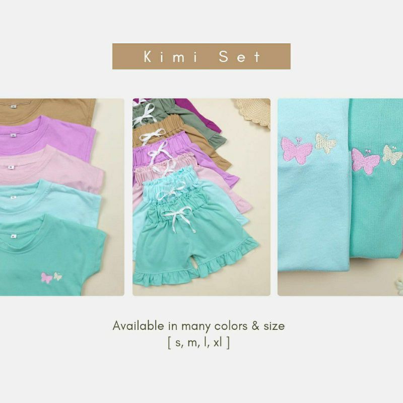 Kimi Set 2-6Th/Baju anak perempuan/Baju anak permpuan premium