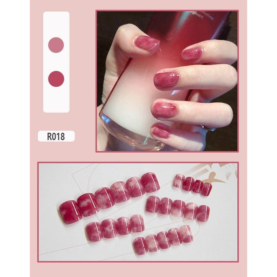 fakenails kuku palsu pink blonde kukupalsu