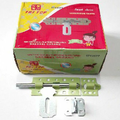 Grendel Gudang 4&quot; (inch) TRI TOP / Gerendel Selot Pintu (H8126)