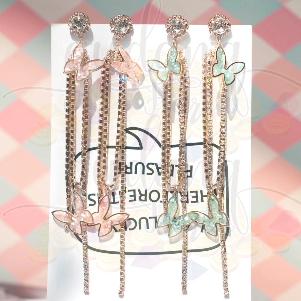 Anting Stud Butterfly Kupu Kupu Panjang GH 203762