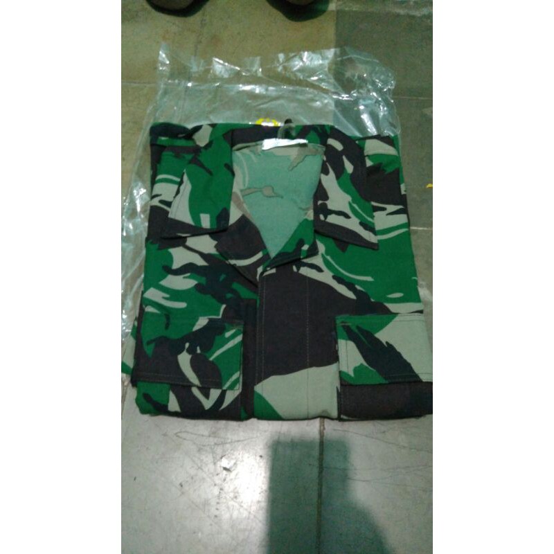 Baju PDL TNI Serbu Trimatra Velbed Platinum/Wool/Daun talas