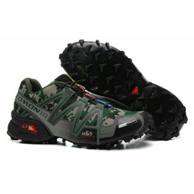 Sepatu sneakers pria solomon ultra army