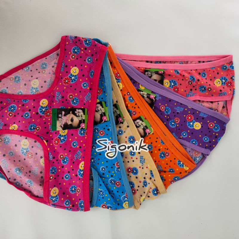 CD Celana Dalam Wanita Remaja ABG Cewek Motif XDT Perempuan All size warna Cerah Murah Adem