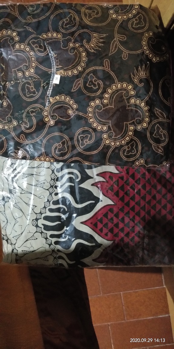 Baju Batik Couple Modern Monalisa Genes Merah Biru Tosca Ungu Orange M,l,xl Asli Pekalongan