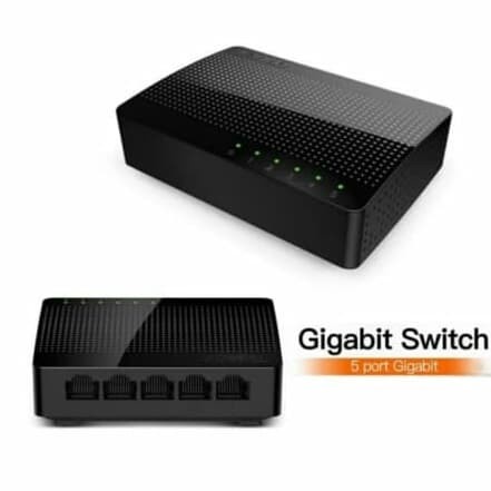 TENDA SG105 NETWORK 5-PORTS GIGABIT SWITCH 1000Mbps FAST ETHERNET SWITCH