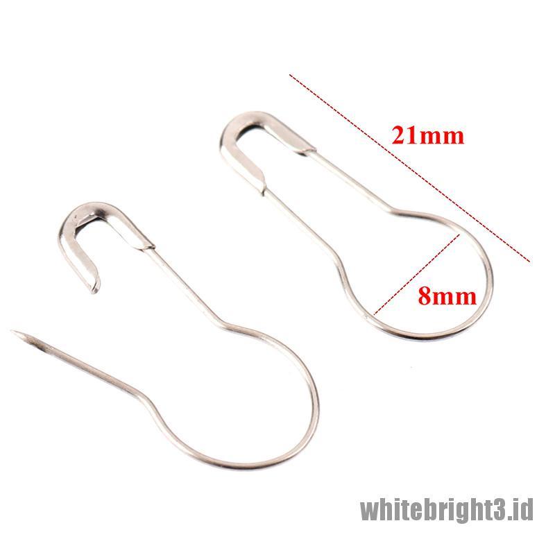 ❤White3 Warna Putih❤ 100pcs Jarum Klip Untuk Merajut Pakaian