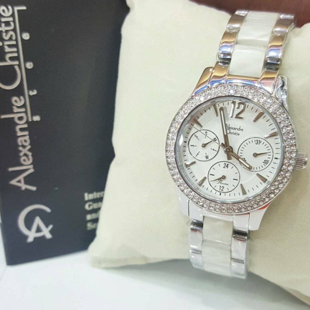 Jual Jam Tangan Alexandre Christie Ac 2608 Wanita Silver Original    Diskon