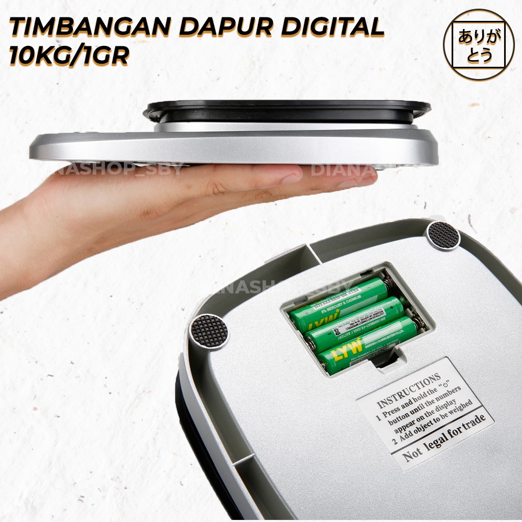 Timbangan Dapur Digital KOPI 10 KG/1 GR Buah Kopi Daging Makanan Kue