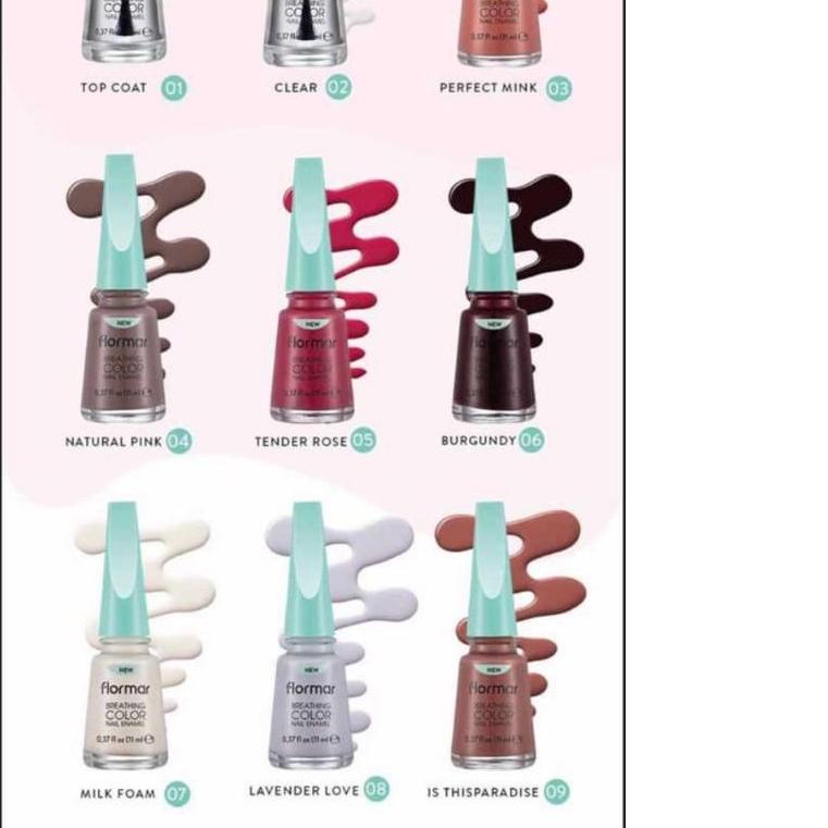 ▲ Flormar Breathing Color Nail Enamel | Breathable Nail Polish Wudhu Friendly ✧