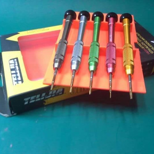 TELIJIA TE-8011 Obeng Set Untuk Servis Handphone HP Bahan Alloy Magnet