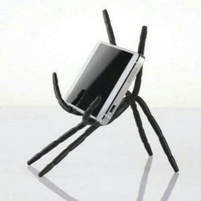 Holder HP Bentuk / Motif SPIDER / Flexible Stand For Smartphone Grosir