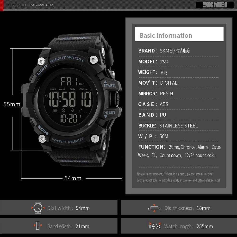 Jam Tangan Pria Digital Anti Air Model Sport SKMEI Original STR1384