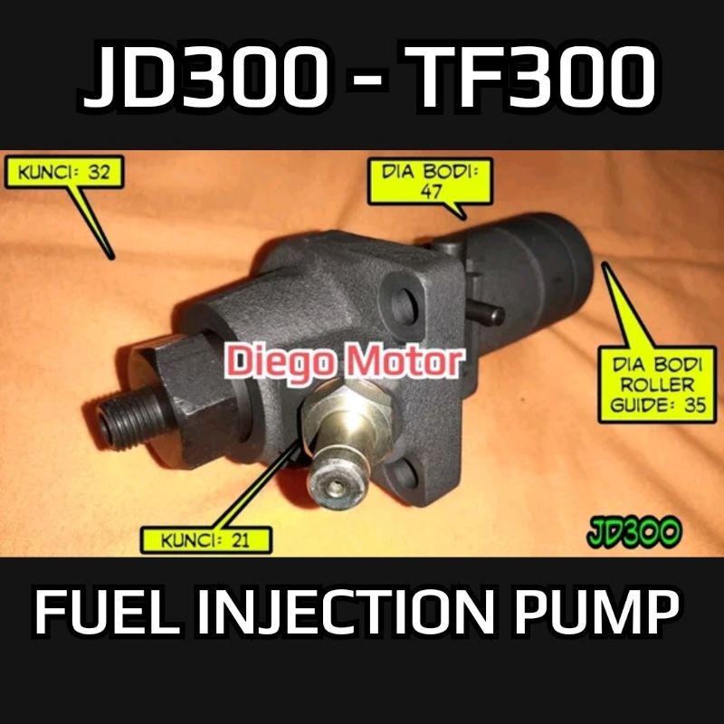 JD300 TF300 FIP Fuel injection Pump Assy Pompa Minya solar Komplit Mesin Diesel JiangDong Yanmar