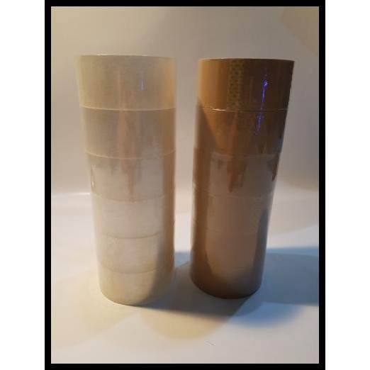

[1 SLOP / 6 PCS] Lakban 45mm 2 Inch / Lakban Bening / Lakban Coklat / OPP Tape Solasi
