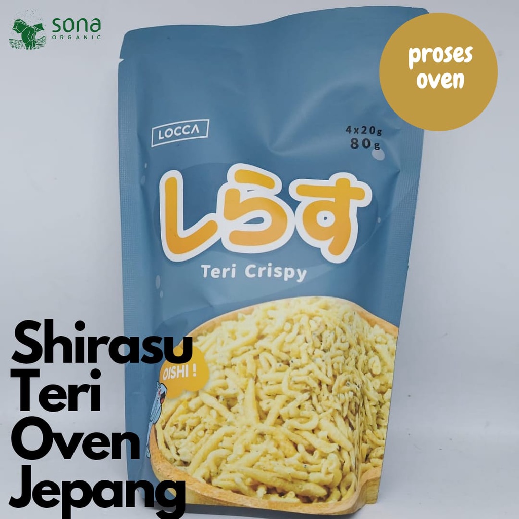 

Ikan Teri Jepang 80gr - Shirasu Teri Jepang Oven - Locca