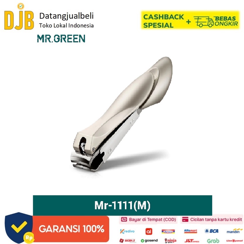 MR. Green Gunting Kuku Nail Clippers Stainless Steel Small - Mr-1111