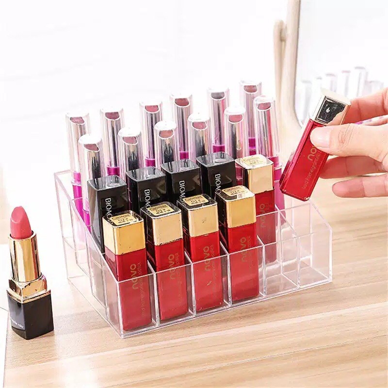 `ღ´ PHINKL `ღ´ Rak akrilik acrylic kosmetik lipstik susun rapi hemat tempat