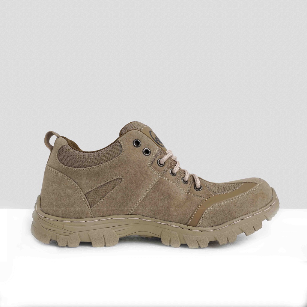 Sepatu Coklat Pria Keren | Wesaka Gantleman - Code W1 - Dark Cream | Sepatu Outdoor Pria | Sepatu Casual Pria | Sneakers Pria