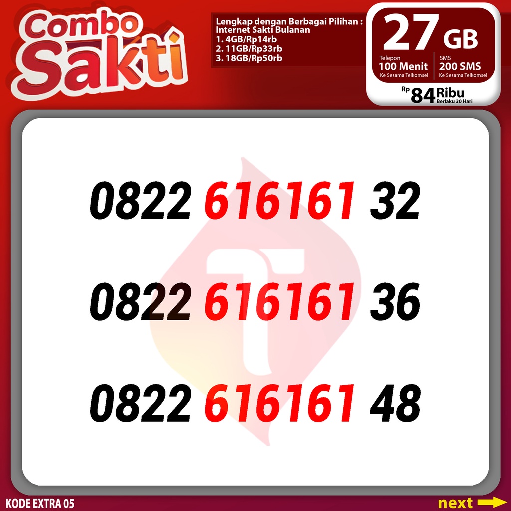 Nomor Cantik Kartu sakti 30gb 75rb Nomor Cantik Sakti 30gb 75rb simpati loop as