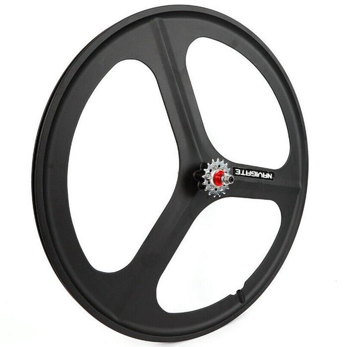 Navigate Wheels 700c for fixed bike 3 Spokes Wheels (Roda Belakang)