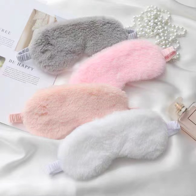 [LS] Soft Plush Eye Mask Penutup Mata Wanita 8413