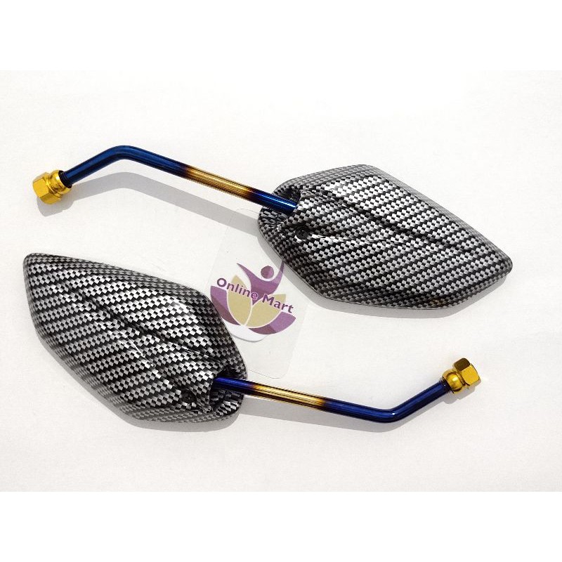 Spion jupiter karbon twotone variasi jupiter mx mio xeon nmax aerox utk semua matic bebek yamaha