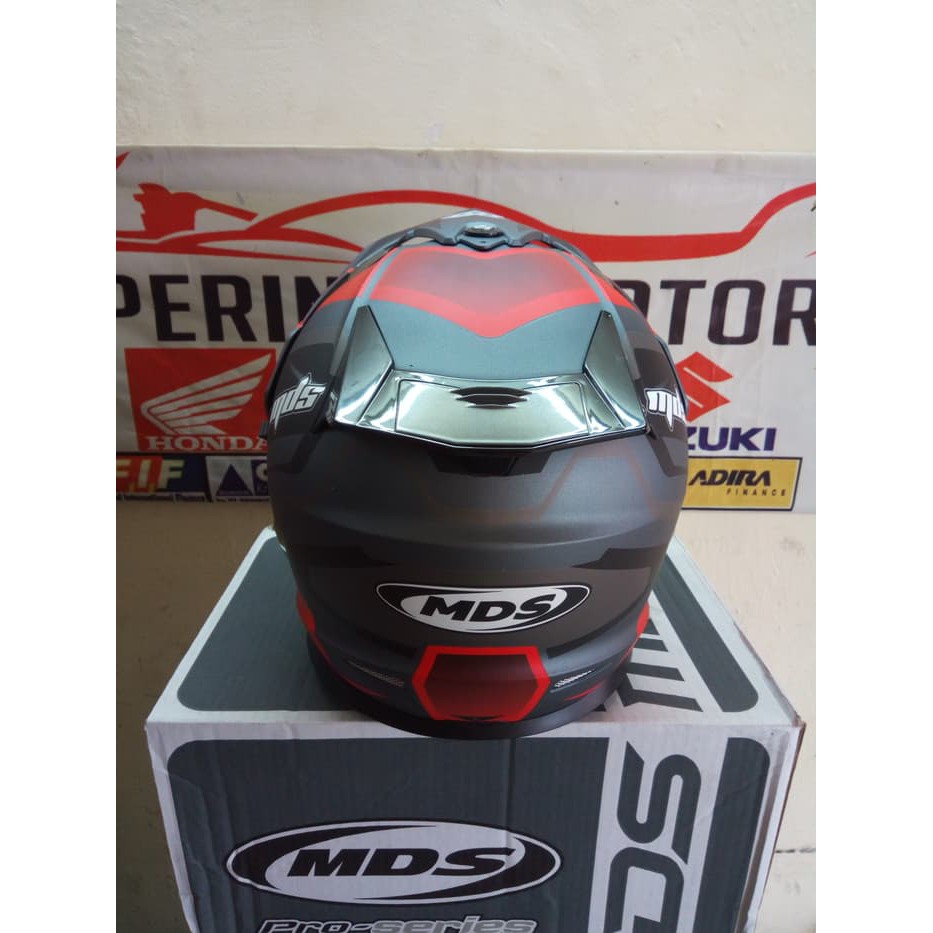 HELM FULL FACE MDS SUPERMOTO SUPER PRO AGRESSIVE CROSSER