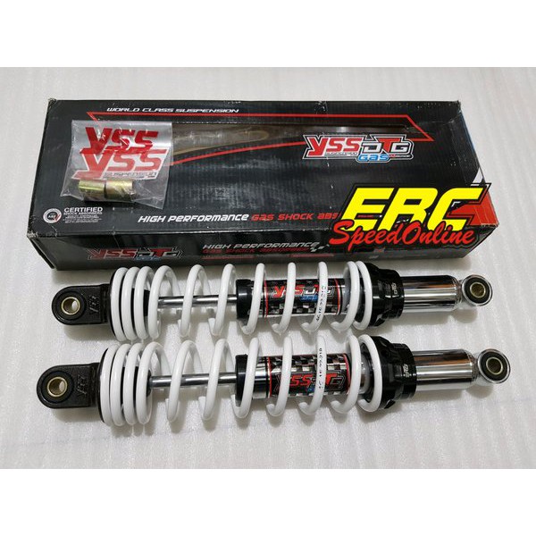 SHOCK YSS HYBRID DTG 340 MM PUTIH RXKING - SUPRA - SUPRA 125 - SHOGUN
