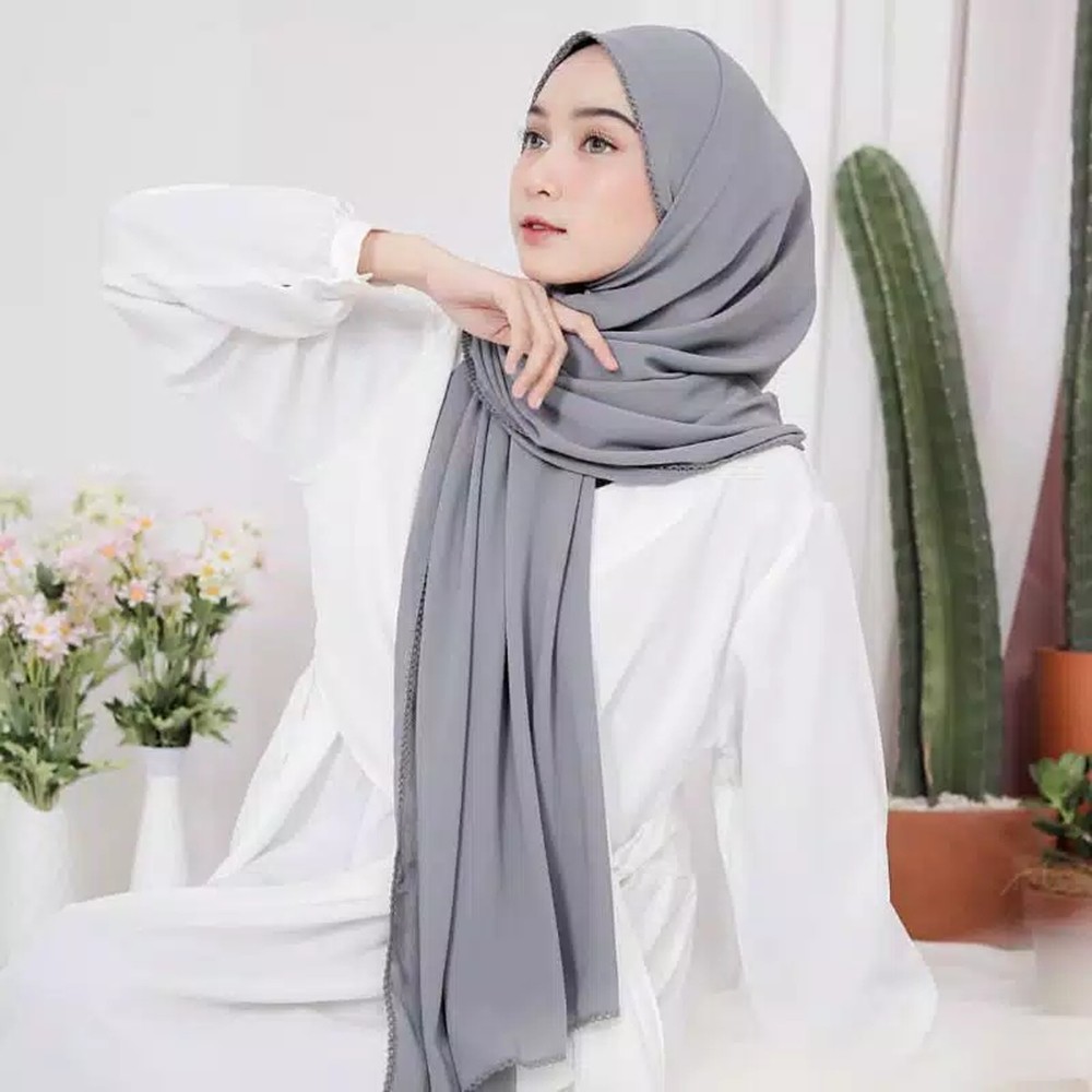 PASMINA CROCHET-PASHMINA PICOT-PASMINA AMBROIDERY/kerudung wanita