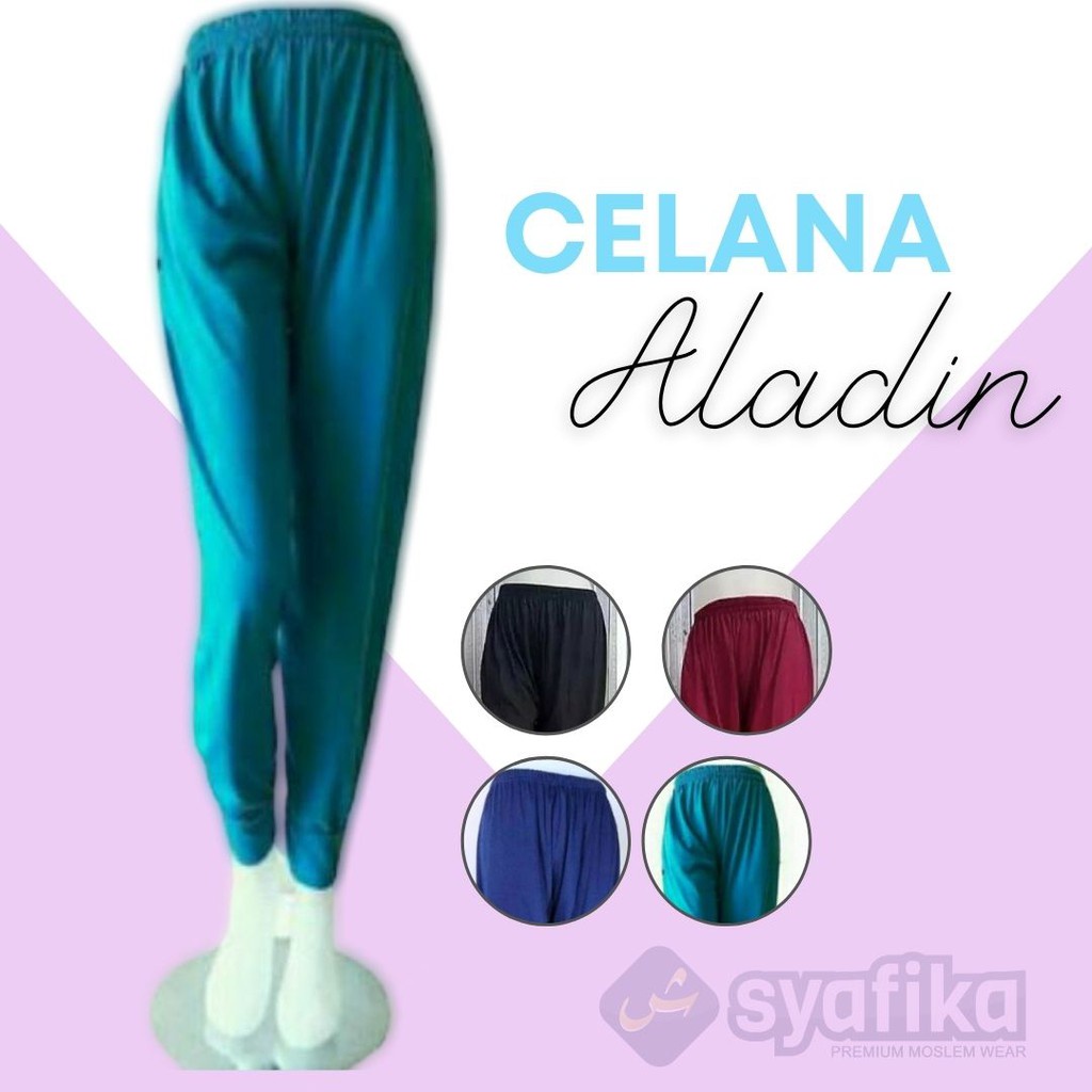 Celana Daleman Gamis - Celamis Aladin Premium Panjang Wanita Dewasa Polos All Size