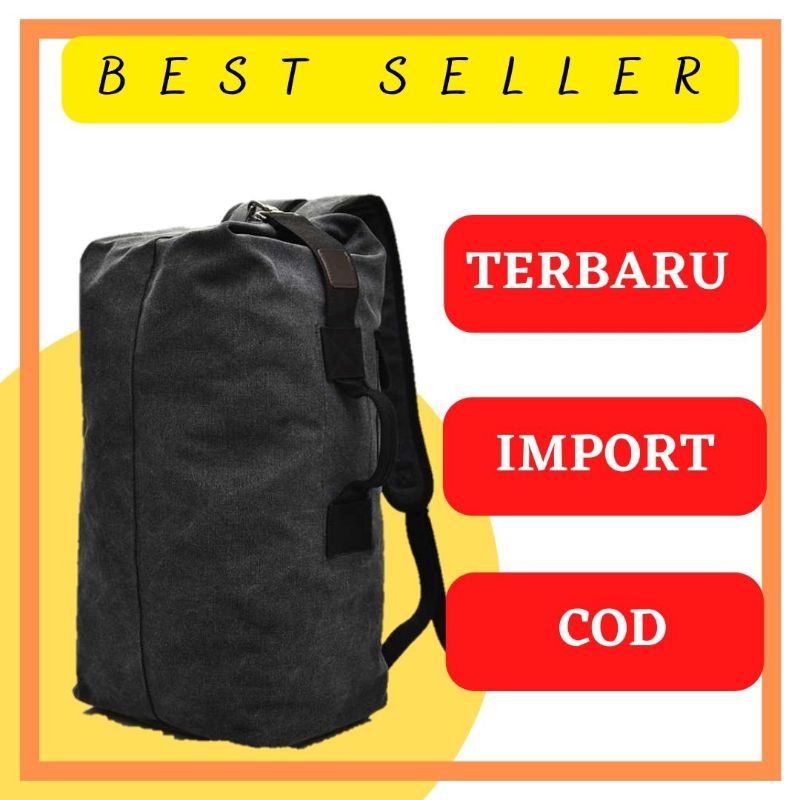 TERBARU Tas Ransel Travel Kanvas Pria Import Murah Original Pria Import Tas Kanvas Tas Travel Ransel