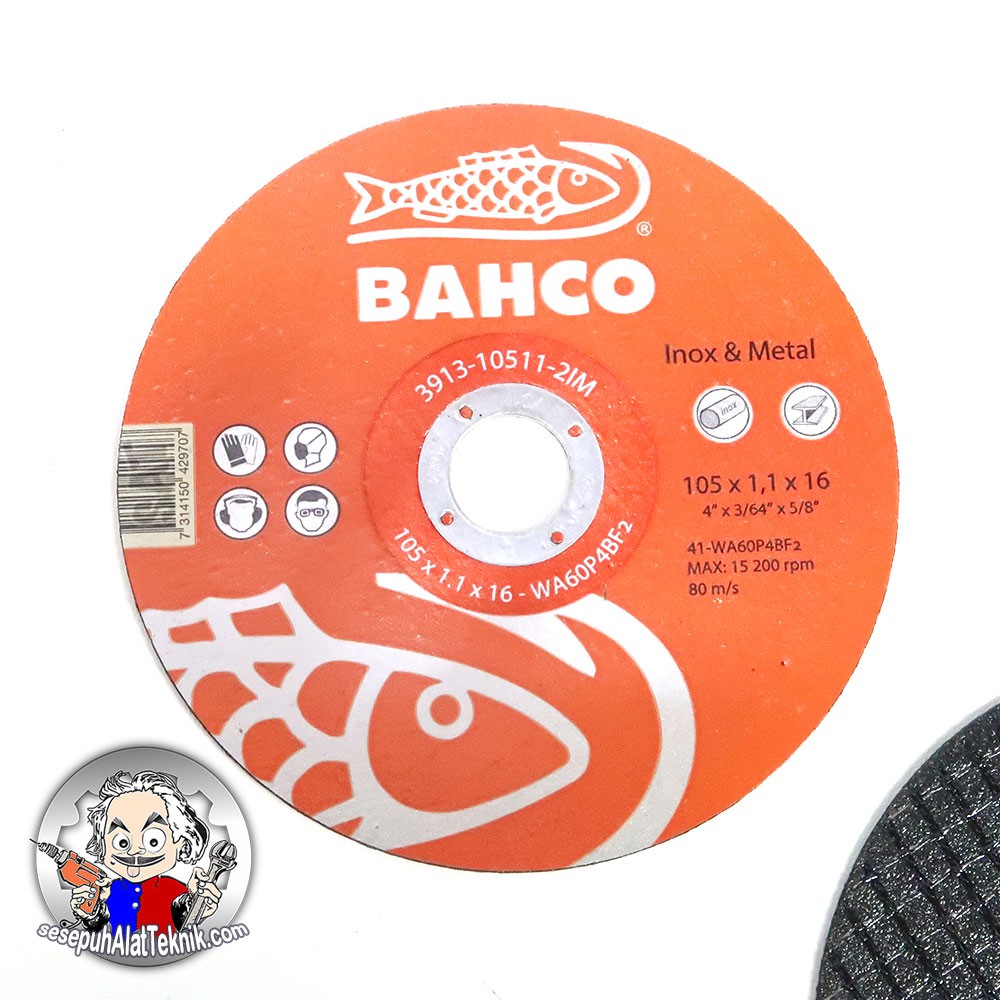 BAHCO Batu Potong 4"x 1.1 / Cutting Wheel / Batu Potong BAHCO 4 in / Batu Gerinda Potong BAHCO