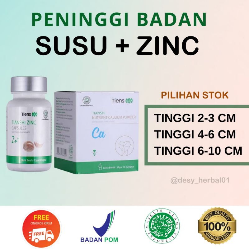 

[COD] Susu peninggi badan dan zinc kapsul l Halal alami, Bpom l Penambah Tinggi Badan