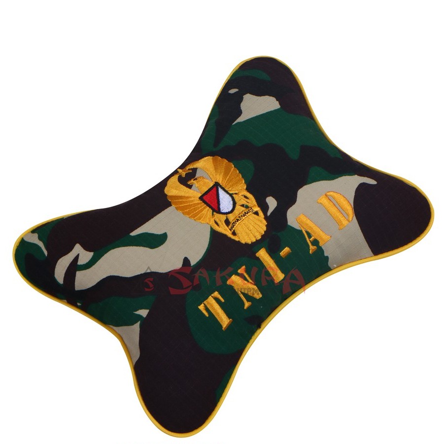 Bantal Leher Mobil Motif Loreng Malvinas TNI-AD