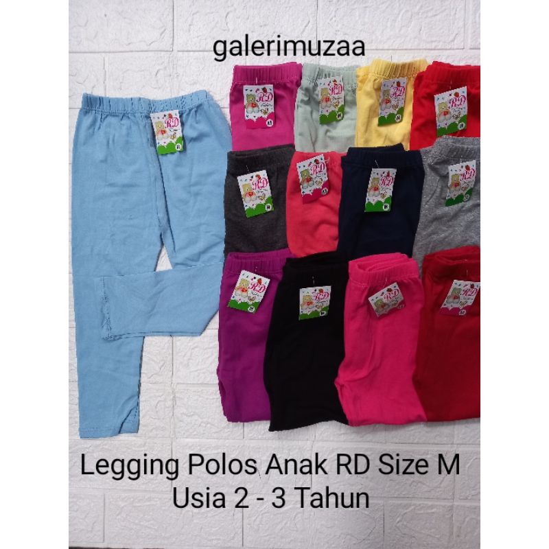 Legging Polos Anak RD Size M ( 2 - 3 Tahun )