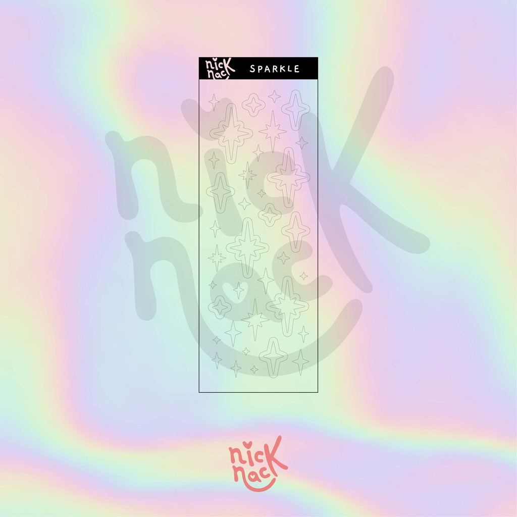 Holo / Hologram Deco Sticker Vol.1 (Kiss Cut)-Sparkle
