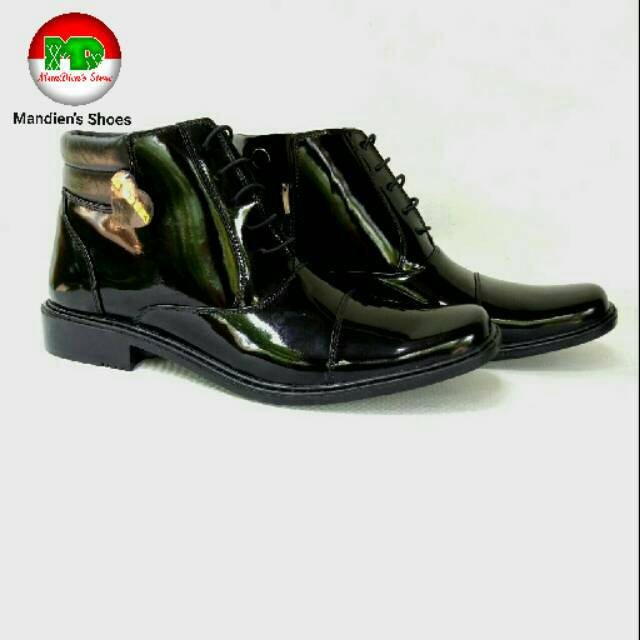 MANDIENS  Sepatu Bots  Kulit Asli PDH SJ253Lux Original Medali Export Quality