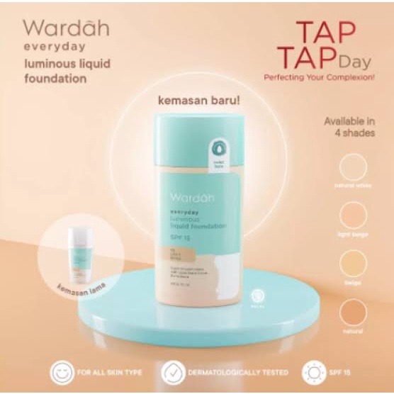 `ღ´ PHINKL `ღ´ ᘺᗩᖇᕲᗩᕼ Wardah everyday luminous foundation alas bedak kulit berminyak