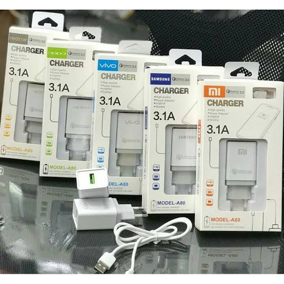 [SO] Tc Travel Charger Brand A80 Qualcom Packing Import Kwalitas Bagus